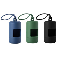 SLSON distributeur sacs à crottes bleu fixé sur la laisse, pratique en promenade.