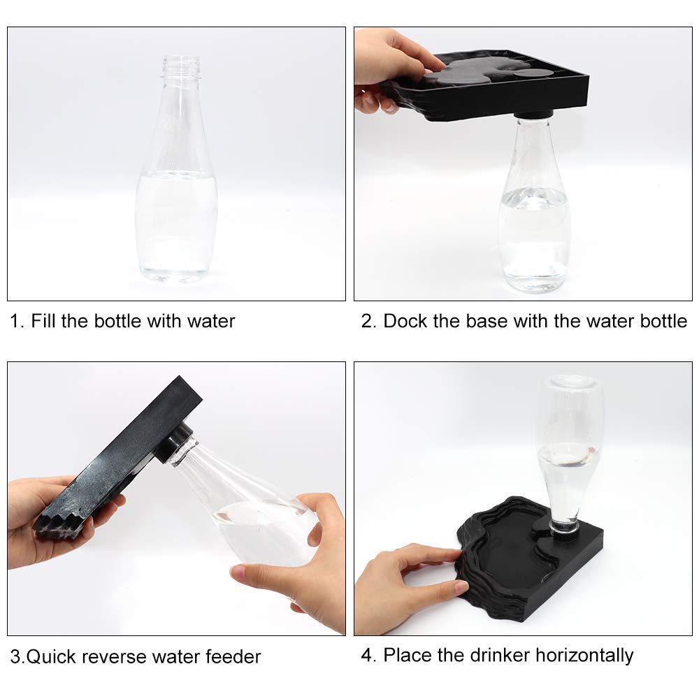 SLSON gamelle eau reptile 400 ml, pratique et fiable pour hydratation.