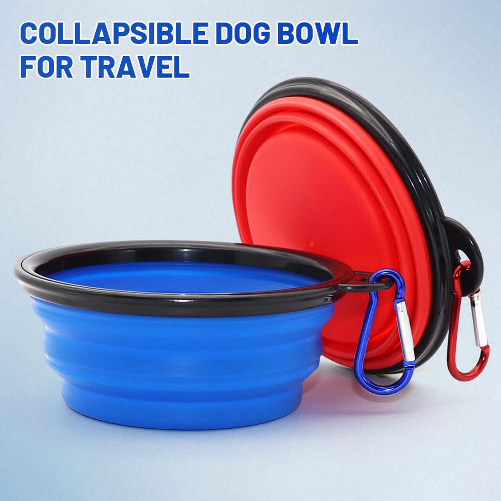 SLSON gamelle pliable ouverte, volume généreux pour boire et manger.