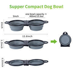 SLSON gamelles chien 180 degrés pliables, design compact idéal pour les voyages.