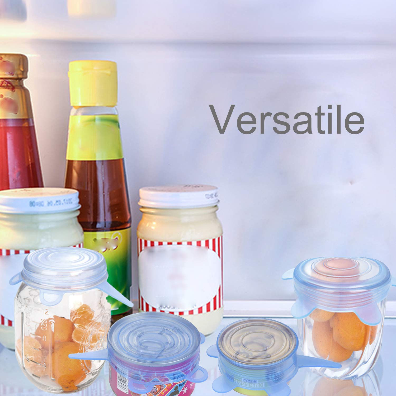 Pack SLSON bleu de 6 couvercles pour conserve animale.