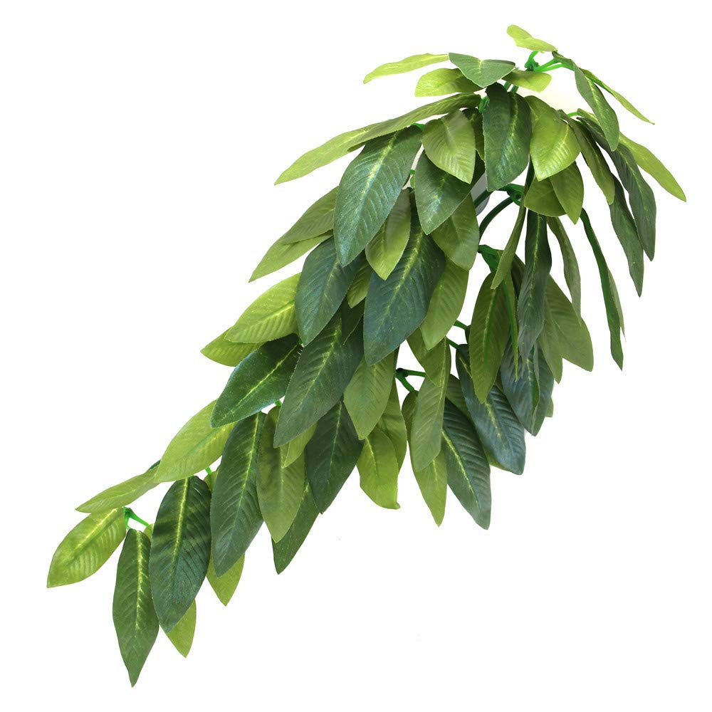 Plante suspendue SLSON pour terrarium – 12 po, vert, décor naturel durable.