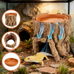 SLWHYZL bac eau ceramique detache pratique pour hydrater et nettoyer le terrarium