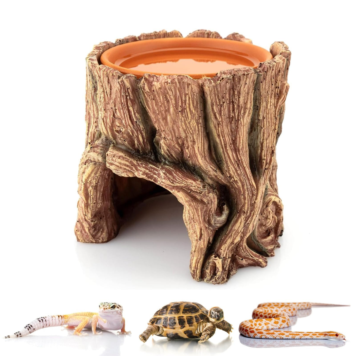 SLWHYZL refuge-reptile-cave-terracotta refuge securise pour gecko et serpent