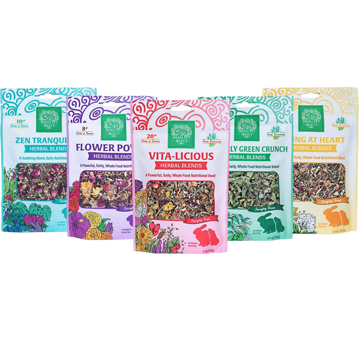 Small Pet Select Assortiment d'herbes — variété savoureuse pour petits animaux