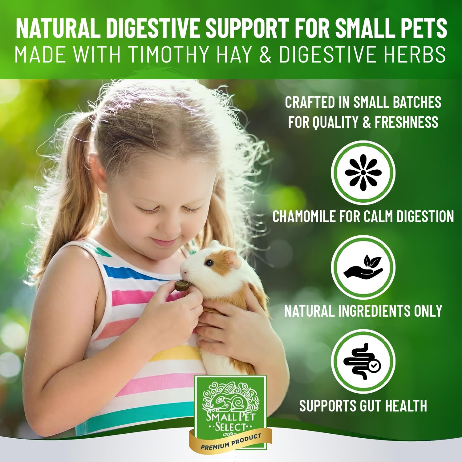 Small Pet Select base-foin-de-timothy : texture naturelle et apport élevé en fibres