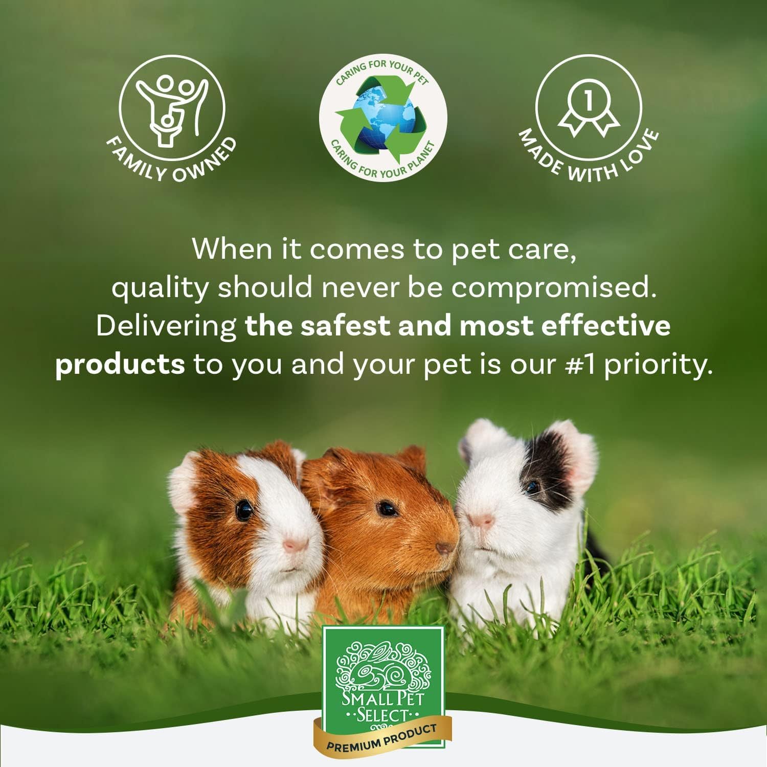 Small Pet Select 178L, entretien ciblé et facilité de nettoyage des zones souillées.
