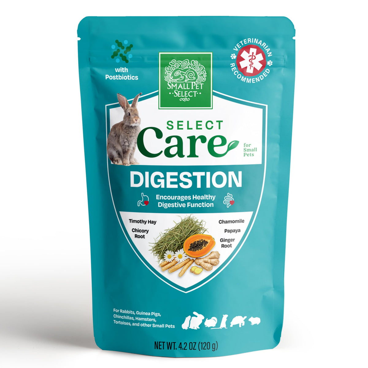 Small Pet Select biscuit-digestion-fibre : soutien potentiel à la digestion des petits animaux