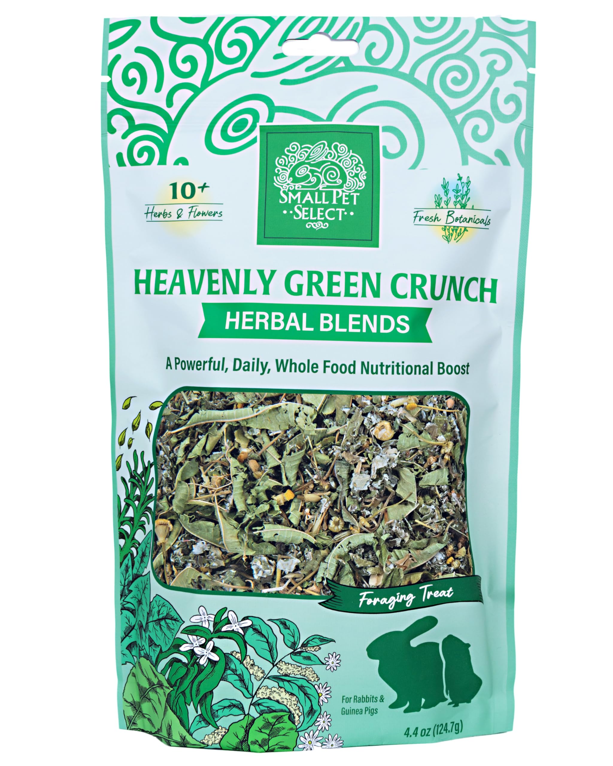 Small Pet Select croquant vert snack cochon d'Inde: snack sain pour dégustation et divertissement.