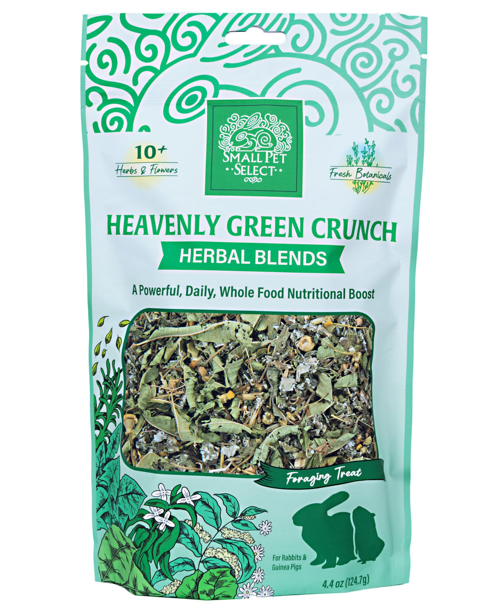 Small Pet Select croquant vert snack cochon d'Inde: snack sain pour dégustation et divertissement.