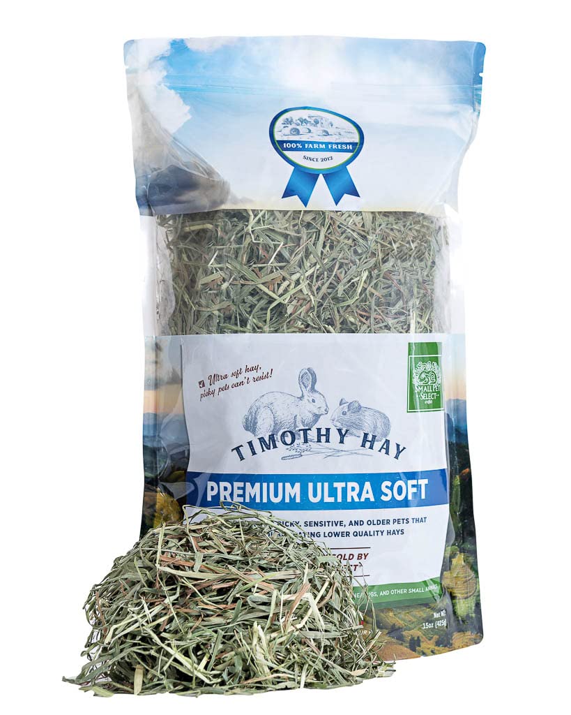Small Pet Select foin Timothy ultra-doux 15oz, vue d’ensemble, idéal pour animaux sensibles.