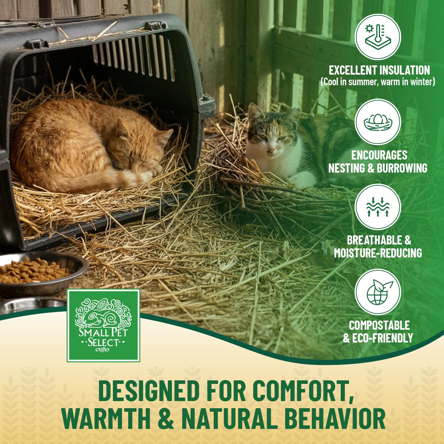 Small Pet Select nidification-fouissage-douce, favorise les comportements naturels