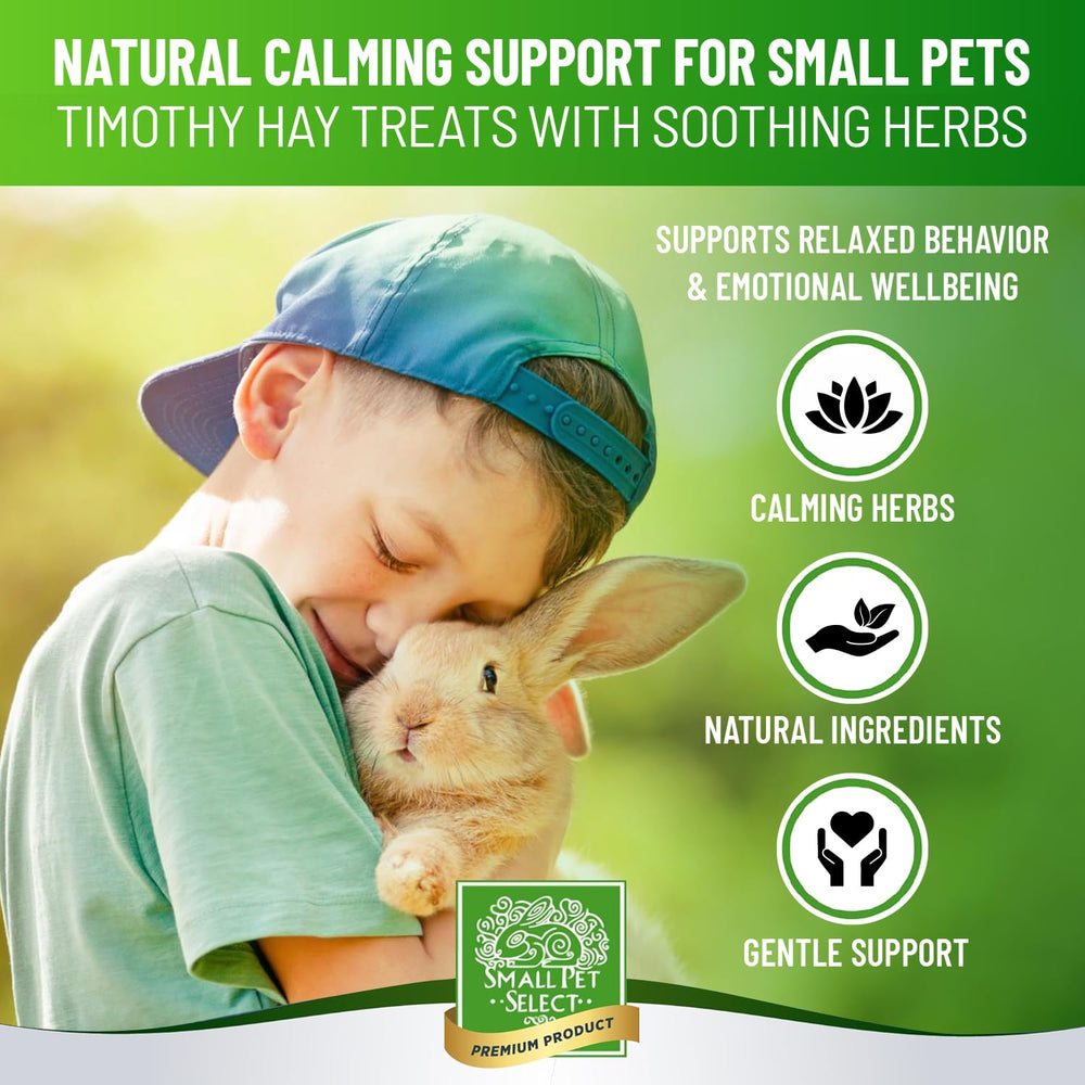 Small Pet Select Select Care : biscuit calmant en gros plan, texture croquante.