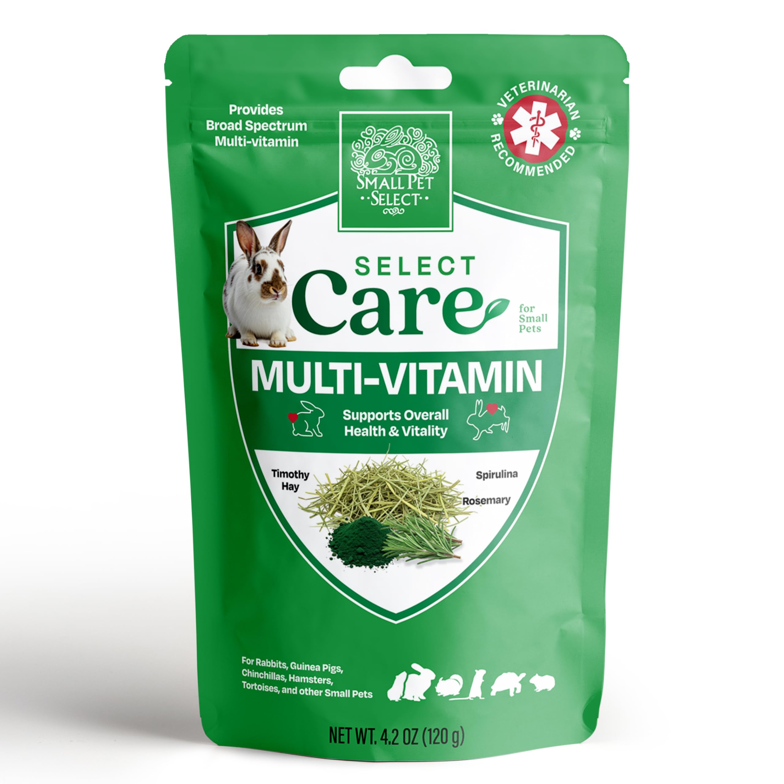 Small Pet Select Select Care – emballage sachet refermable prolonge la fraîcheur du biscuit.