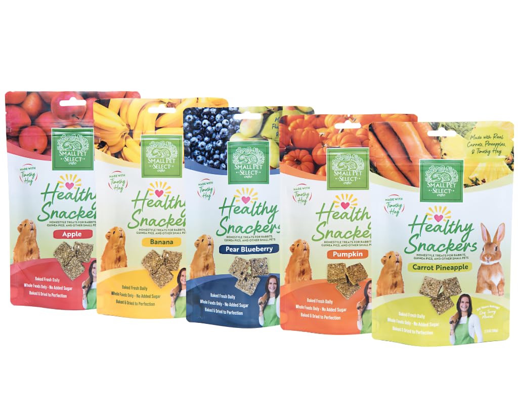 Small Pet Select Healthy Snacker, ensemble de cinq sachets pratiques pour varier les friandises.