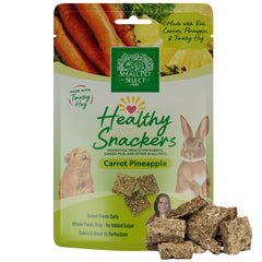 Small Pet Select Snackers carotte et ananas, snack savoureux pour petits animaux.