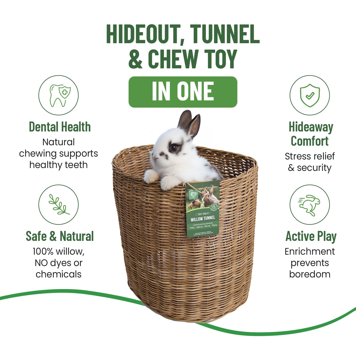 Small Pet Select Tiny Paws Tunnel Saule Jumbo, aire de jeu et exploration sécurisée.