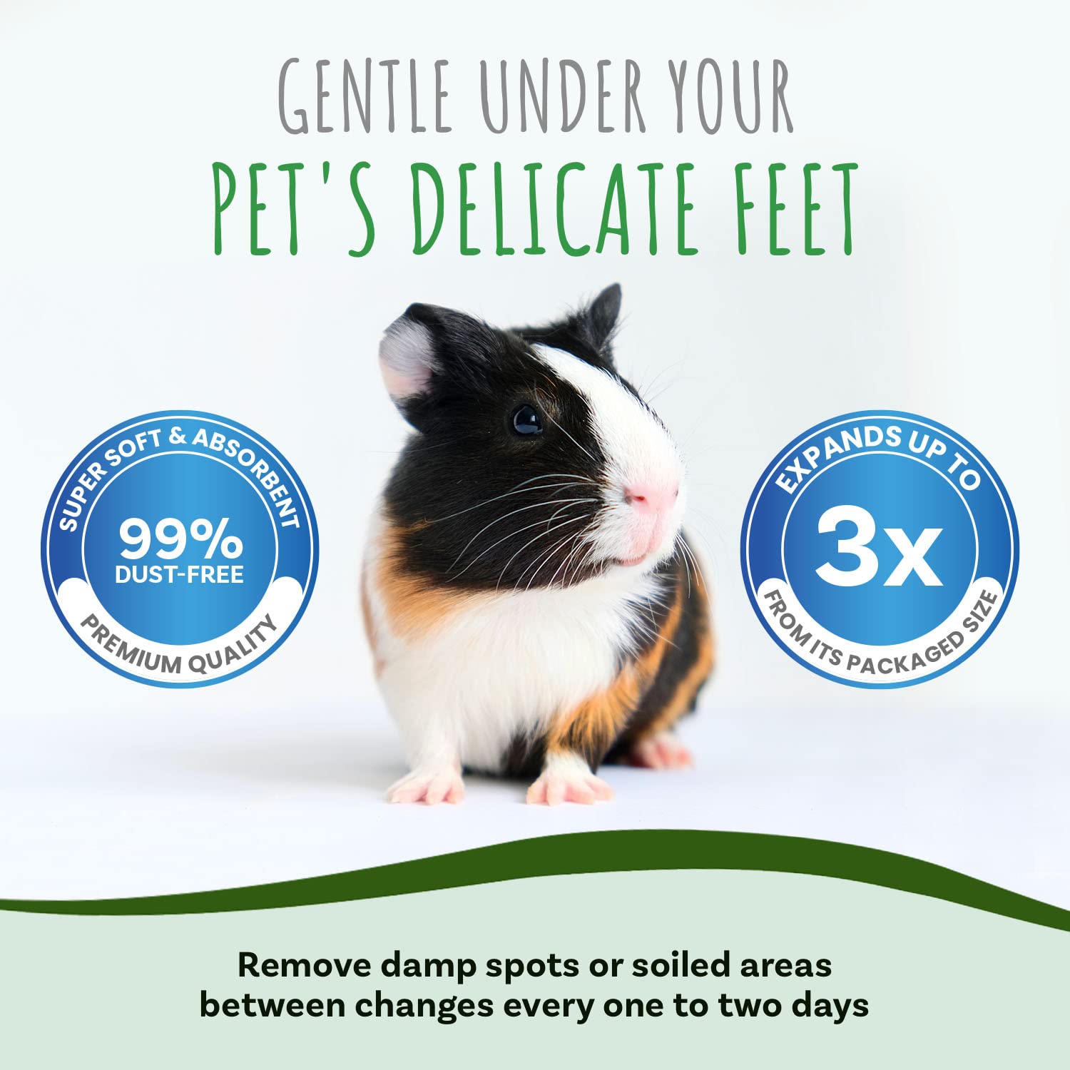 Litière Small Pet Select se développe en 3x, économique et durable.