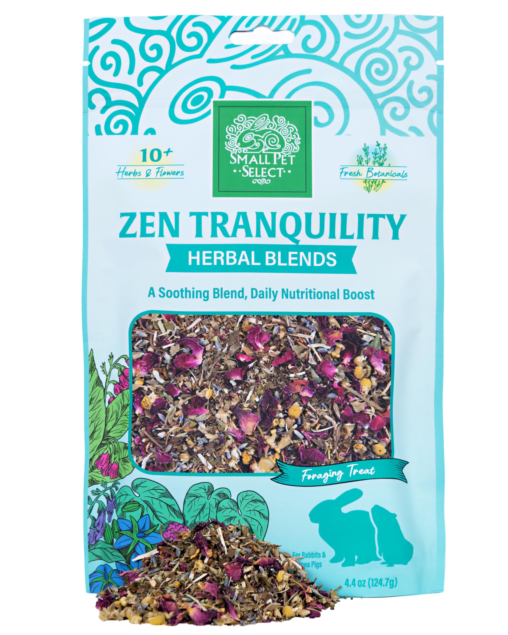 Small Pet Select Zen Tranquility pour lapin: mélange d'herbes apaisant