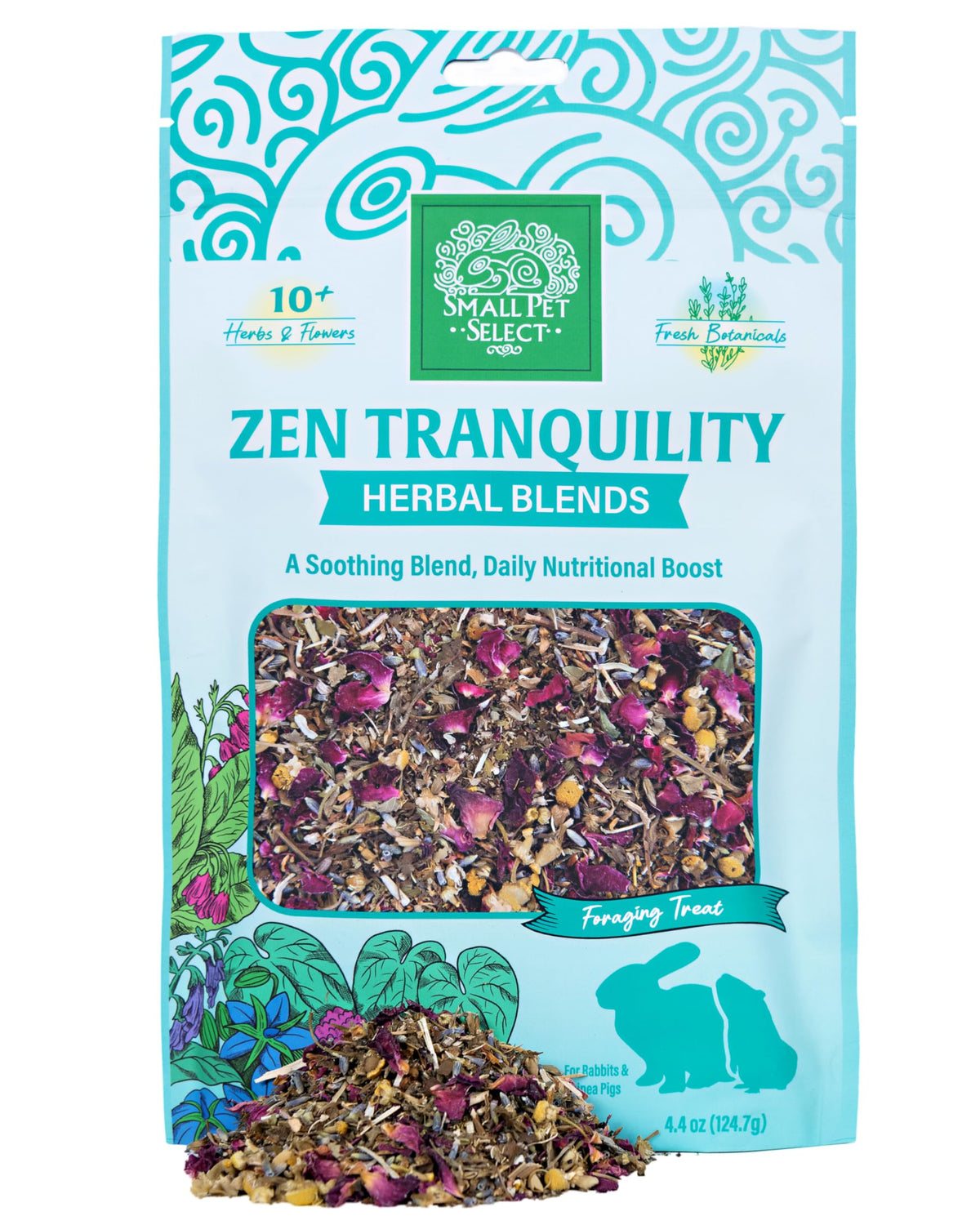 Small Pet Select Zen Tranquility pour lapin: mélange d'herbes apaisant