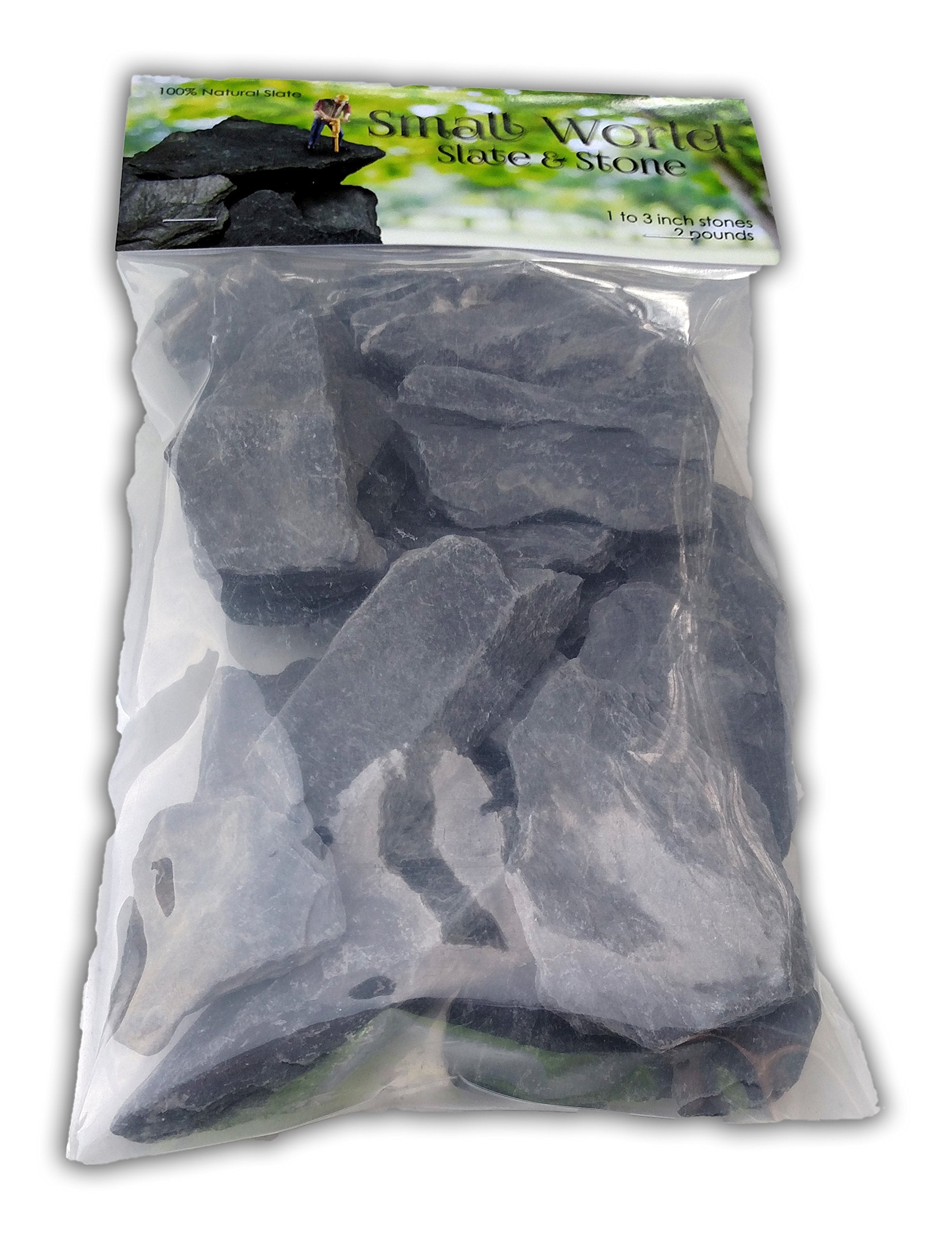 Small World Slate: pierre naturelle non traitée, prête à l’emploi pour projets créatifs.