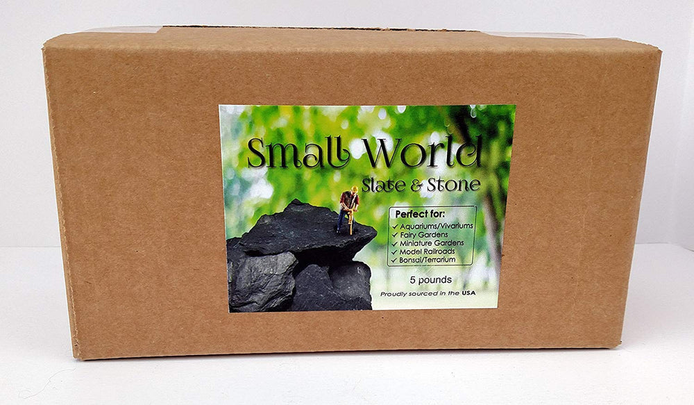 Small World Slate & Stone – pierres naturelles sans revêtement, veines variées pour projets mosaïque.