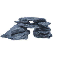 Small World Slate & Stone – ardoise naturelle pour aquarium, couleur profonde et sécurisée