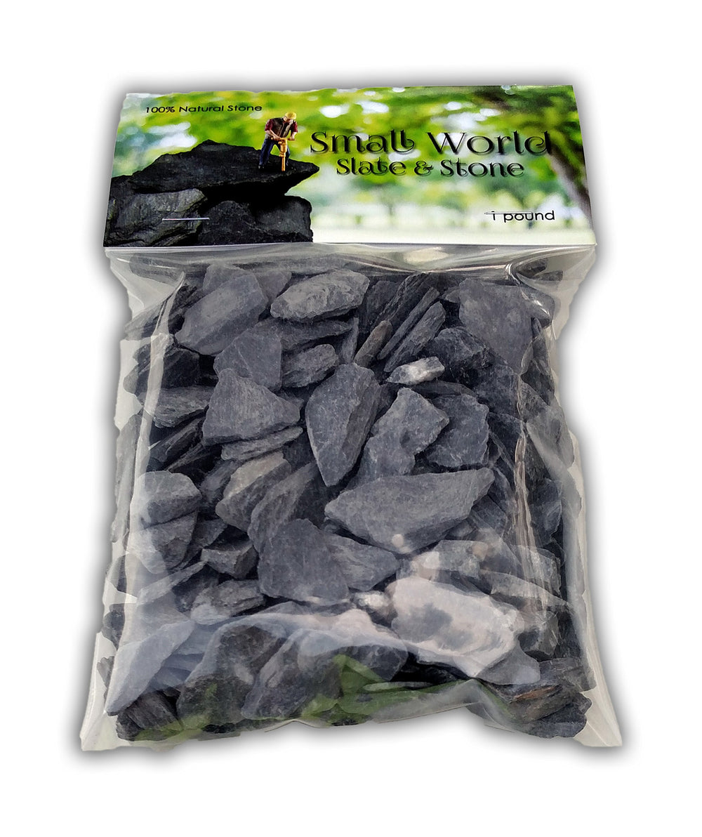 Small World Slate & Stone découpe possible, pierres ajustables pour tailles variées.