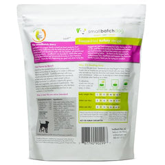 Smallbatch Pets dinde morceaux lyophilisés, prêt à hydrater facilement.