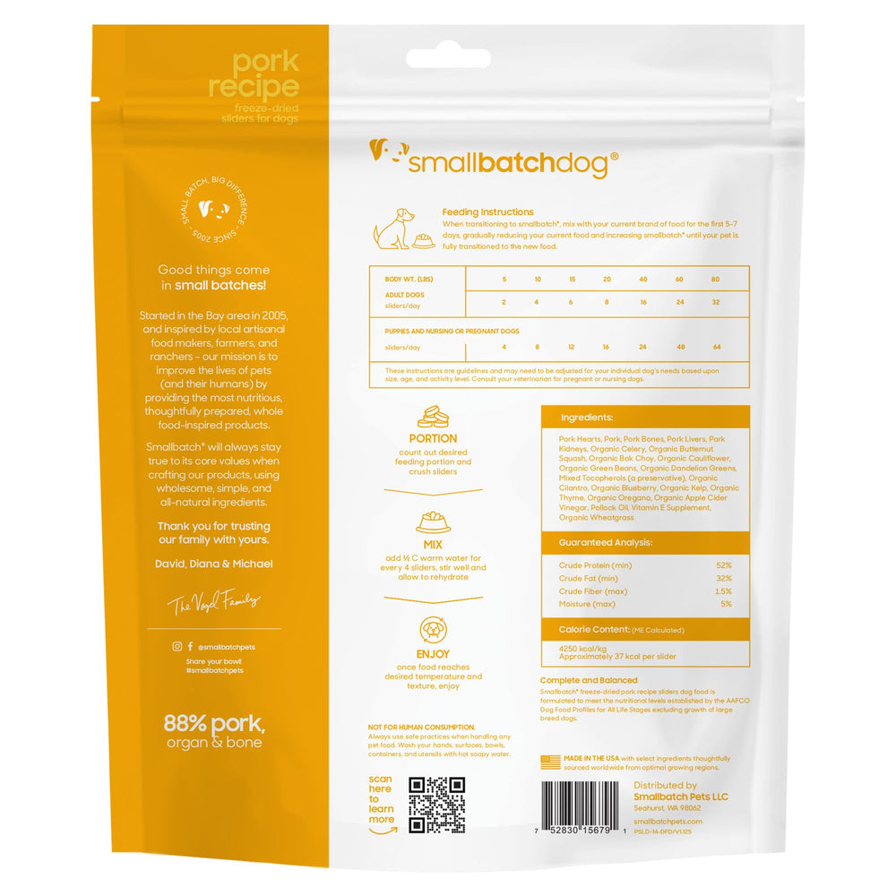 ingredients organiques Smallbatch, recette naturelle et simple.