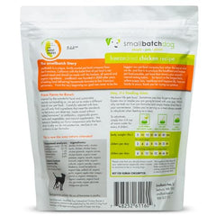 Smallbatch Pets composition 88% poulet: protéine élevée pour chiens sensibles.