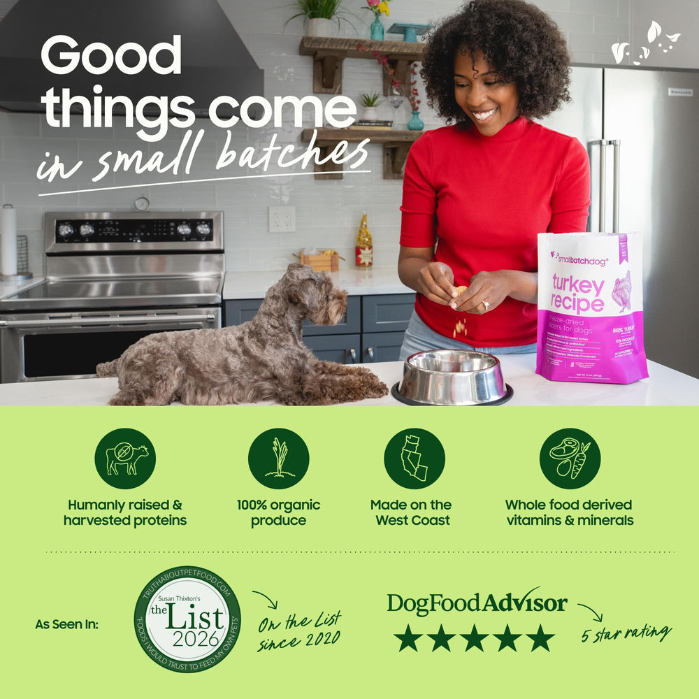 Smallbatch Pets Boeuf Séché protéine unique et naturelle
