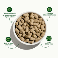 smallbatch Pets ingrédients organiques avec superaliments pour une alimentation naturelle.