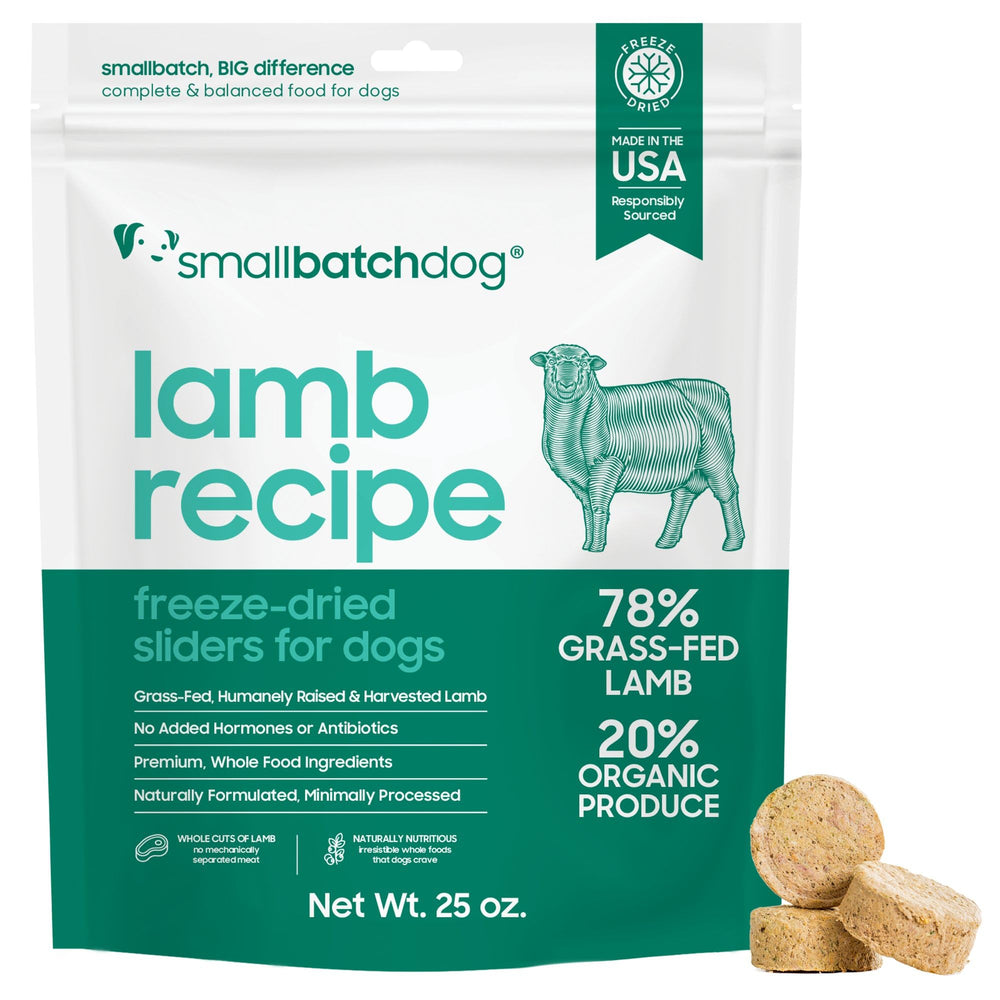 Smallbatch Pets Recette Agneau Sachet : repas pratique et rapide à hydrater.