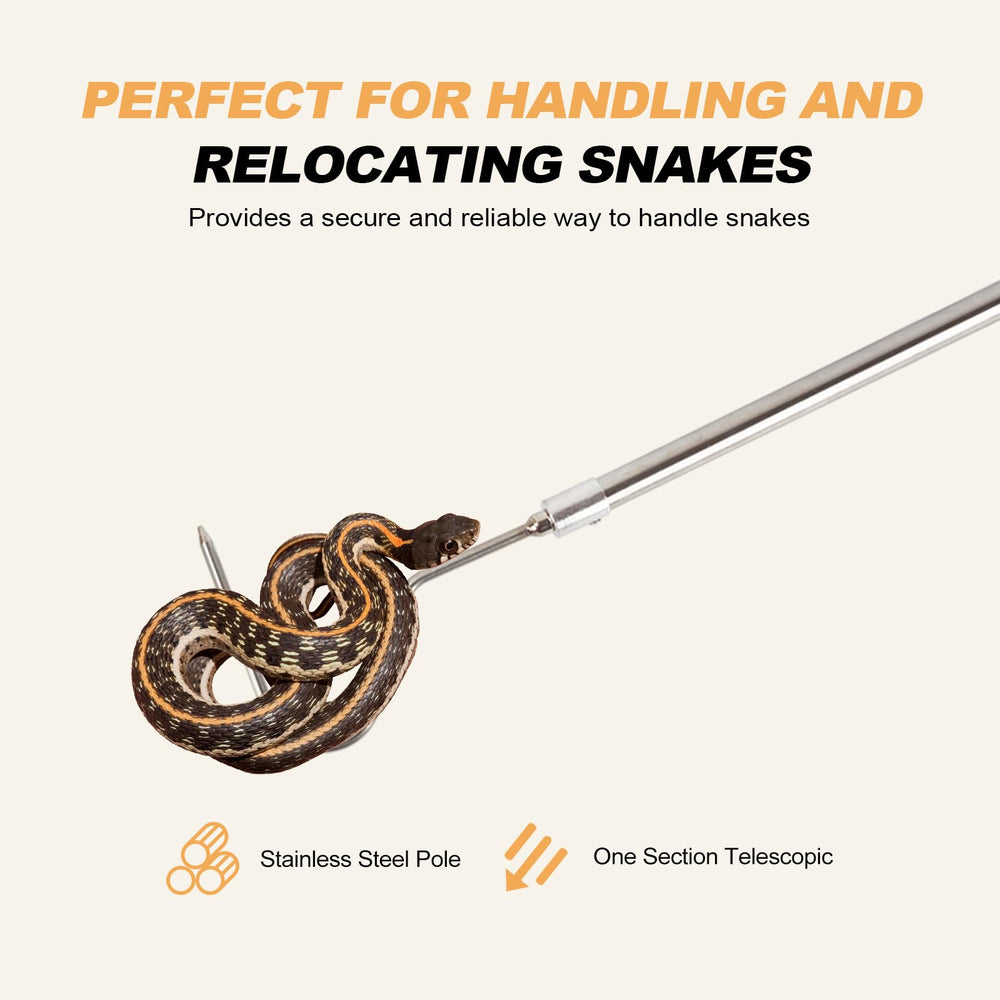 Smarkey Capacité capture serpents divers, manipulation prudente en plusieurs situations.