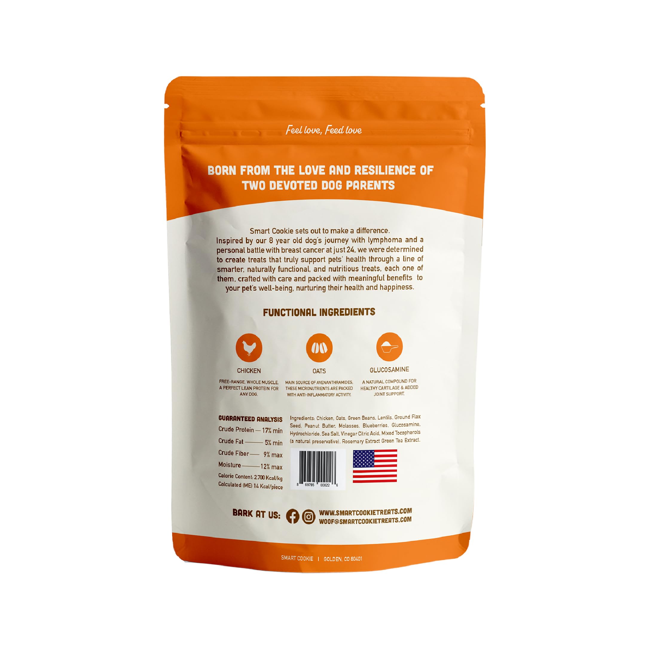 Smart Cookie biscuit avoine et poulet pour une alimentation saine du chien
