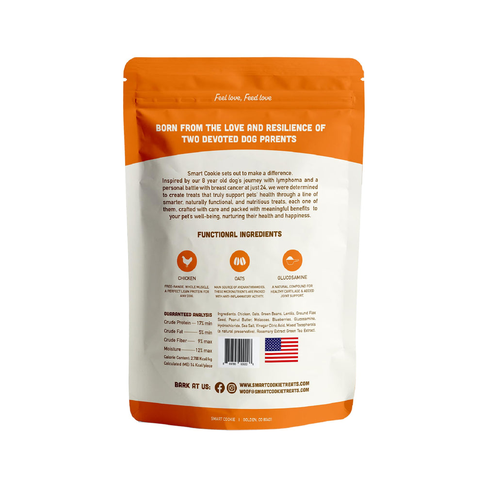 Smart Cookie biscuit avoine et poulet pour une alimentation saine du chien