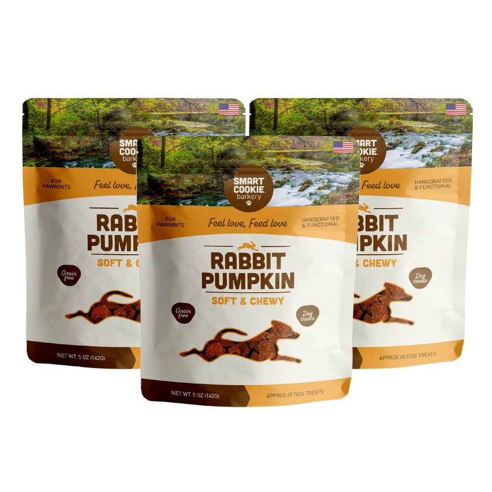 Smart Cookie friandise mole lapin et citrouille, récompense gourmande pour l'entraînement.