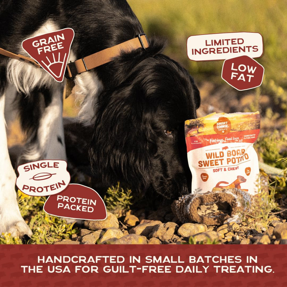 Smart Cookie lapin potiron biscuits: ingrédients limités, goût naturel pour chiens sensibles.