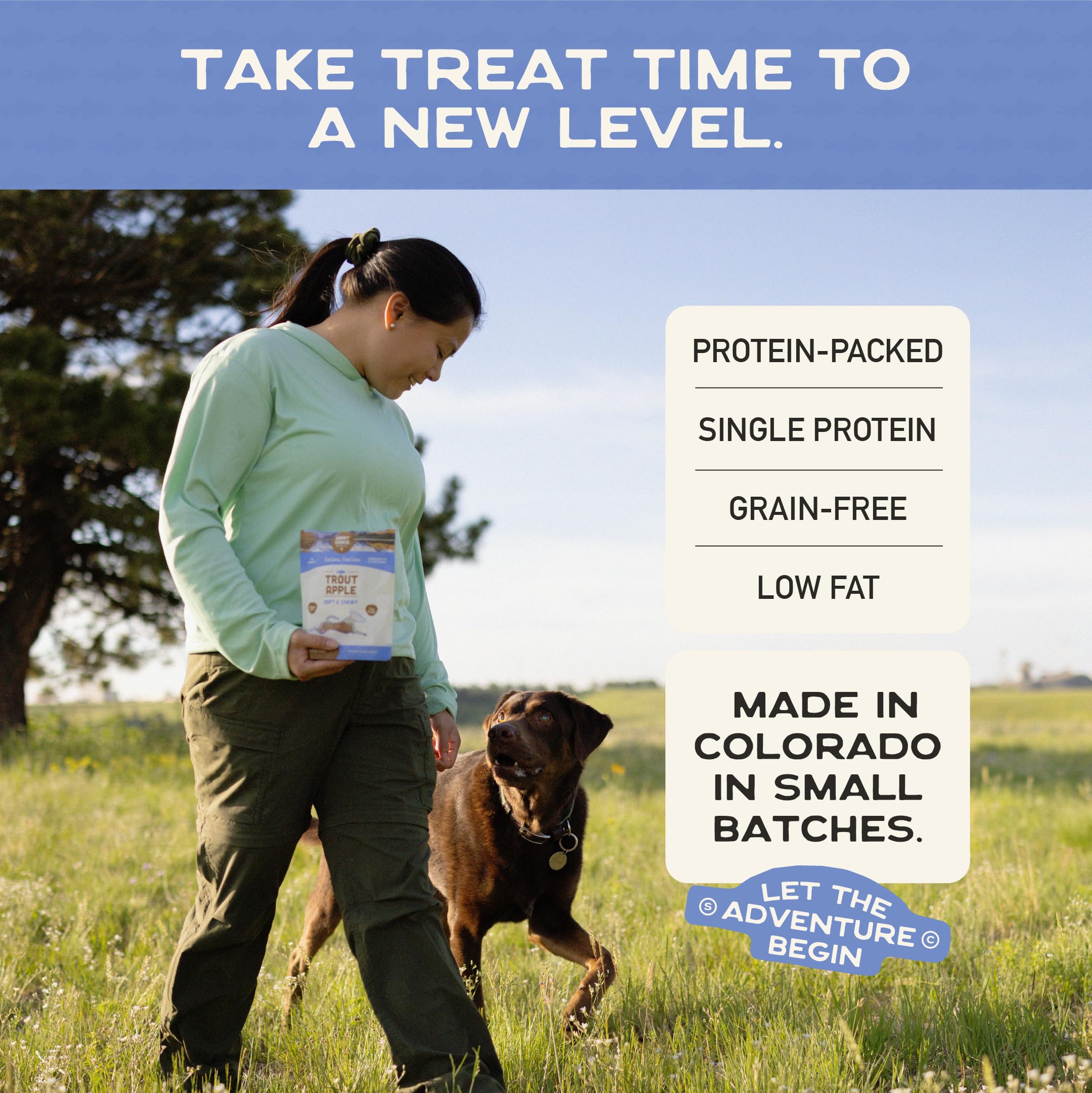 Smart Cookie truite et pomme – ingrédients simples et protéines uniques.