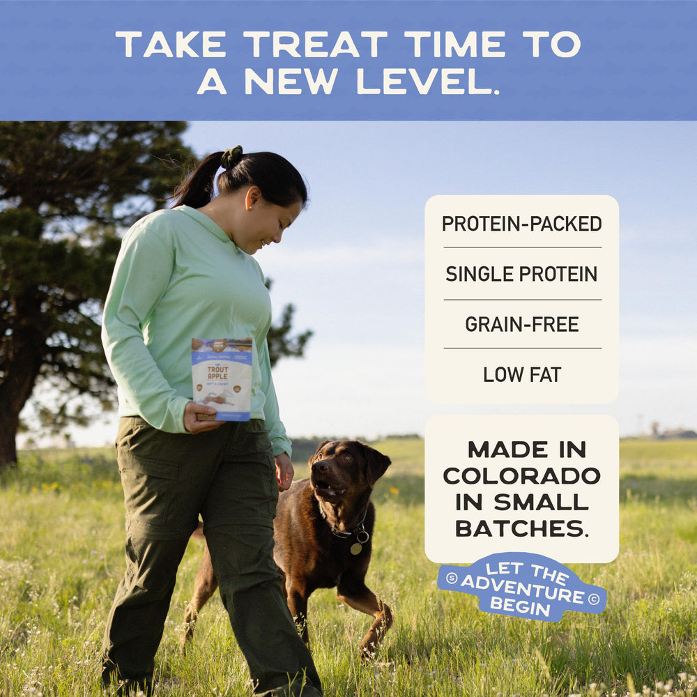 Smart Cookie truite et pomme – ingrédients simples et protéines uniques.