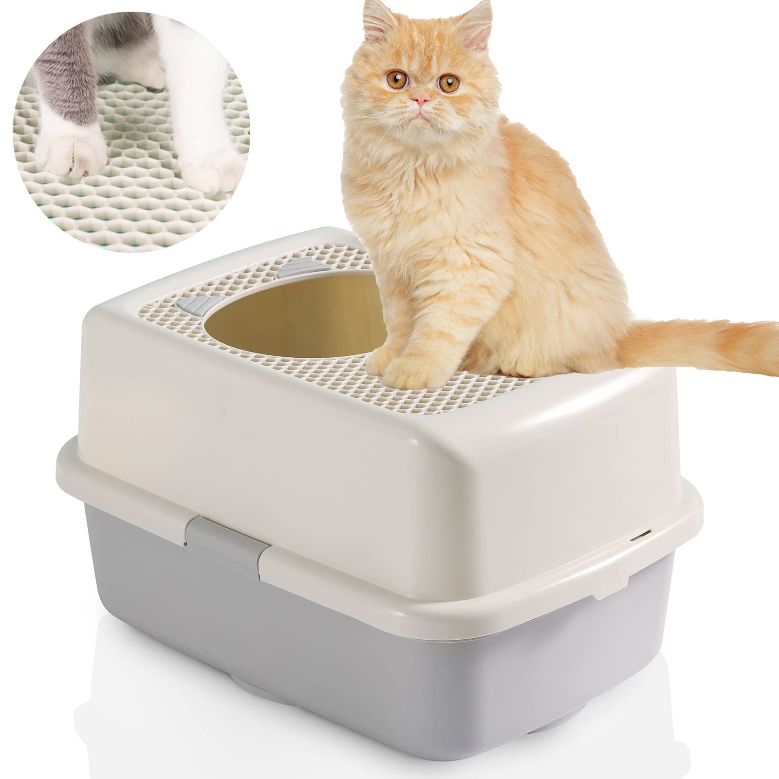 Smart Paws Litière entrée protégée offrant intimité et propreté.