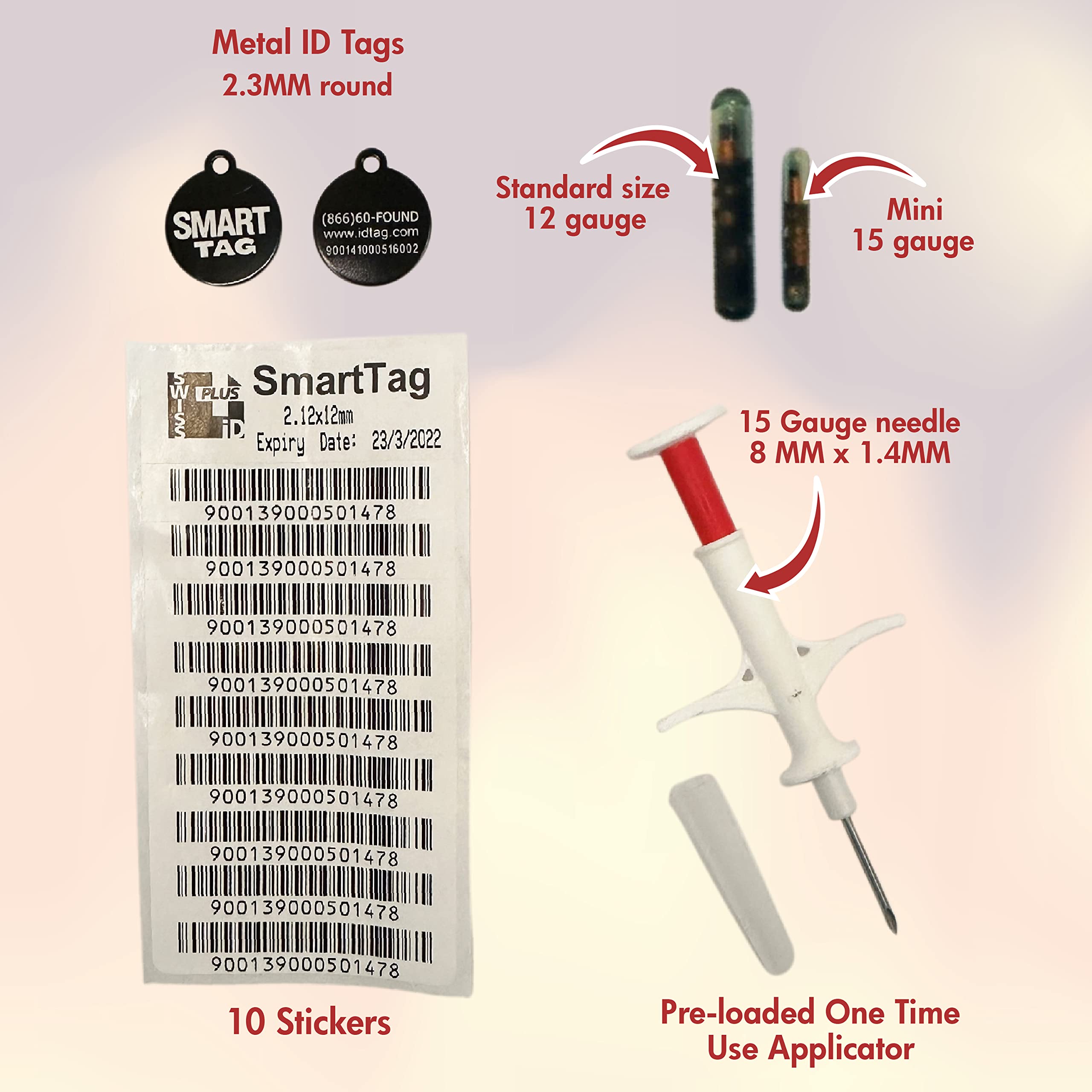 SMART TAG Mini affiches de perte instantanées pour les animaux.