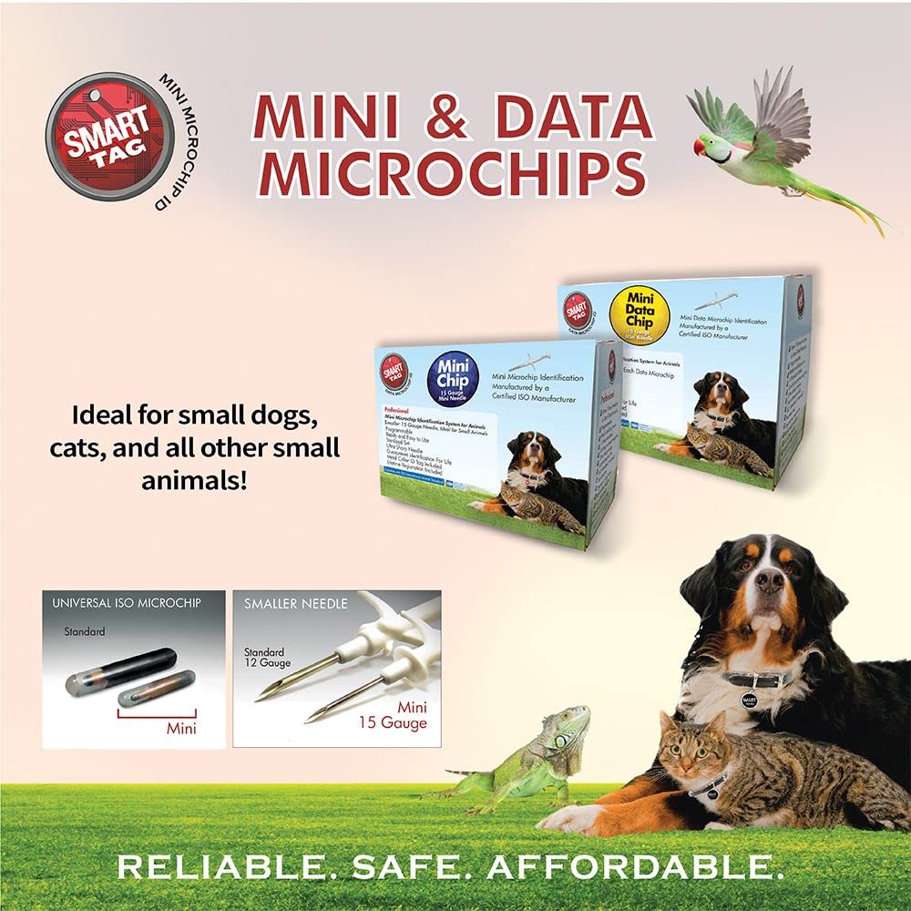 SMART TAG Mini aiguille d’implantation, insertion précise pour petits animaux.