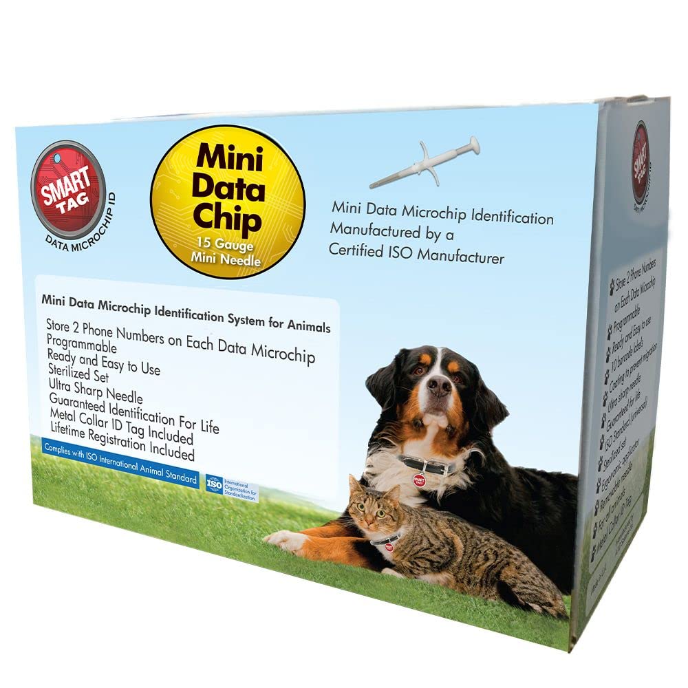 SMART TAG Mini kit sterile d'implantation, pratique et fiable pour les animaux.
