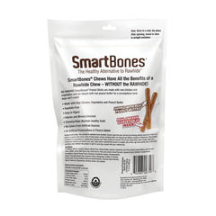 SmartBones bâtonnets bretzel sans cuir brut, option digestible pour chiens actifs.