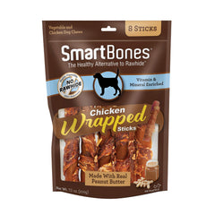 SmartBones bâtonnets poulet enrobés, texture croquante et goût savoureux.