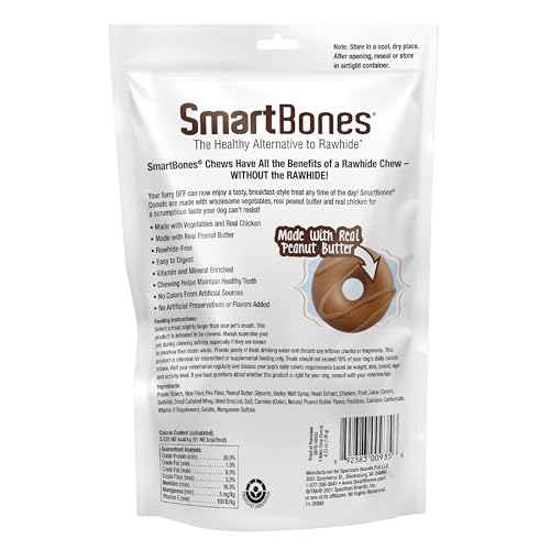 SmartBones beignets poulet réel: bouchée savoureuse pour récompenser lors de l'entraînement.
