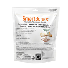 SmartBones ingrédients patate douce et poulet, goût naturel et bénéfices potentiels.