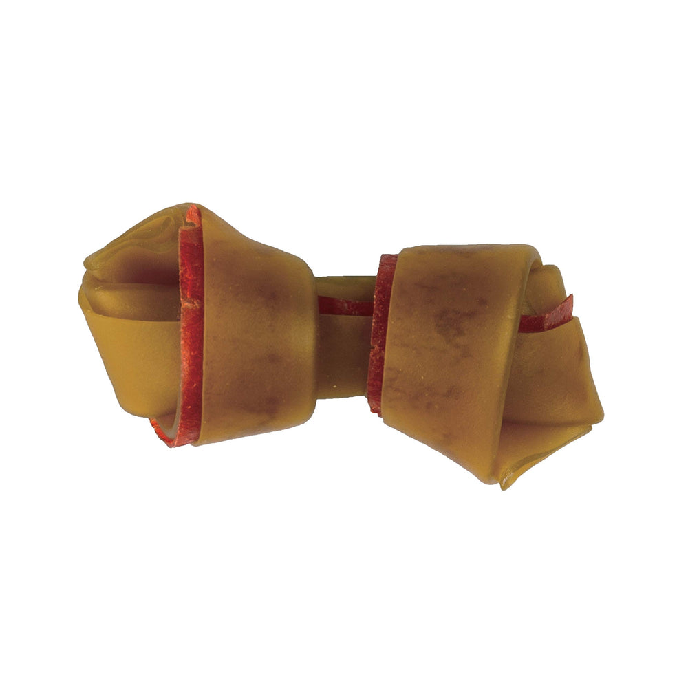 Texture croquante des bouchées SmartBones au poulet et beurre d'arachide pour chien.